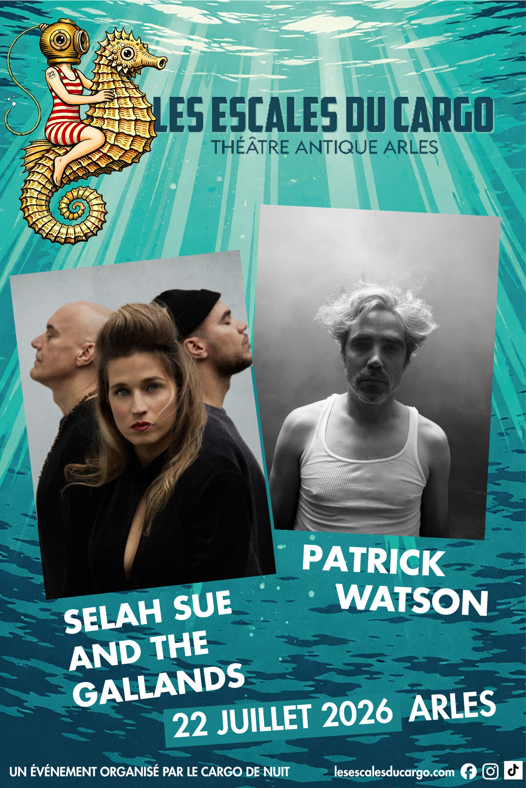 SELAH SUE & THE GALLANDS ET PATRICK WATSON - LES ESCALES DU CARGO 2026